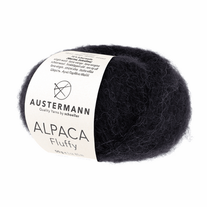 Schoeller-Austermann Alpaca Fluffy, 50g, 98321, Farbe schwarz 2