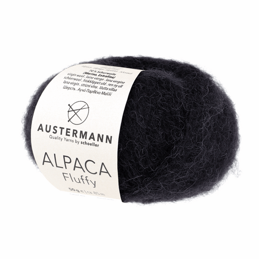 Schoeller-Austermann Alpaca Fluffy, 50g, 98321, color black 2