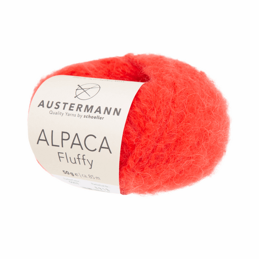 Schoeller-Austermann Alpaca Fluffy, 50g, 98321, Farbe rot 3