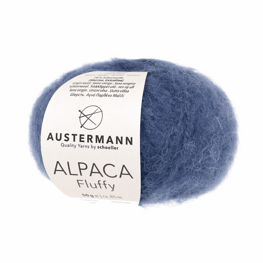 Schoeller-Austermann Alpaca Fluffy, 50g, 98321, Farbe blau 4
