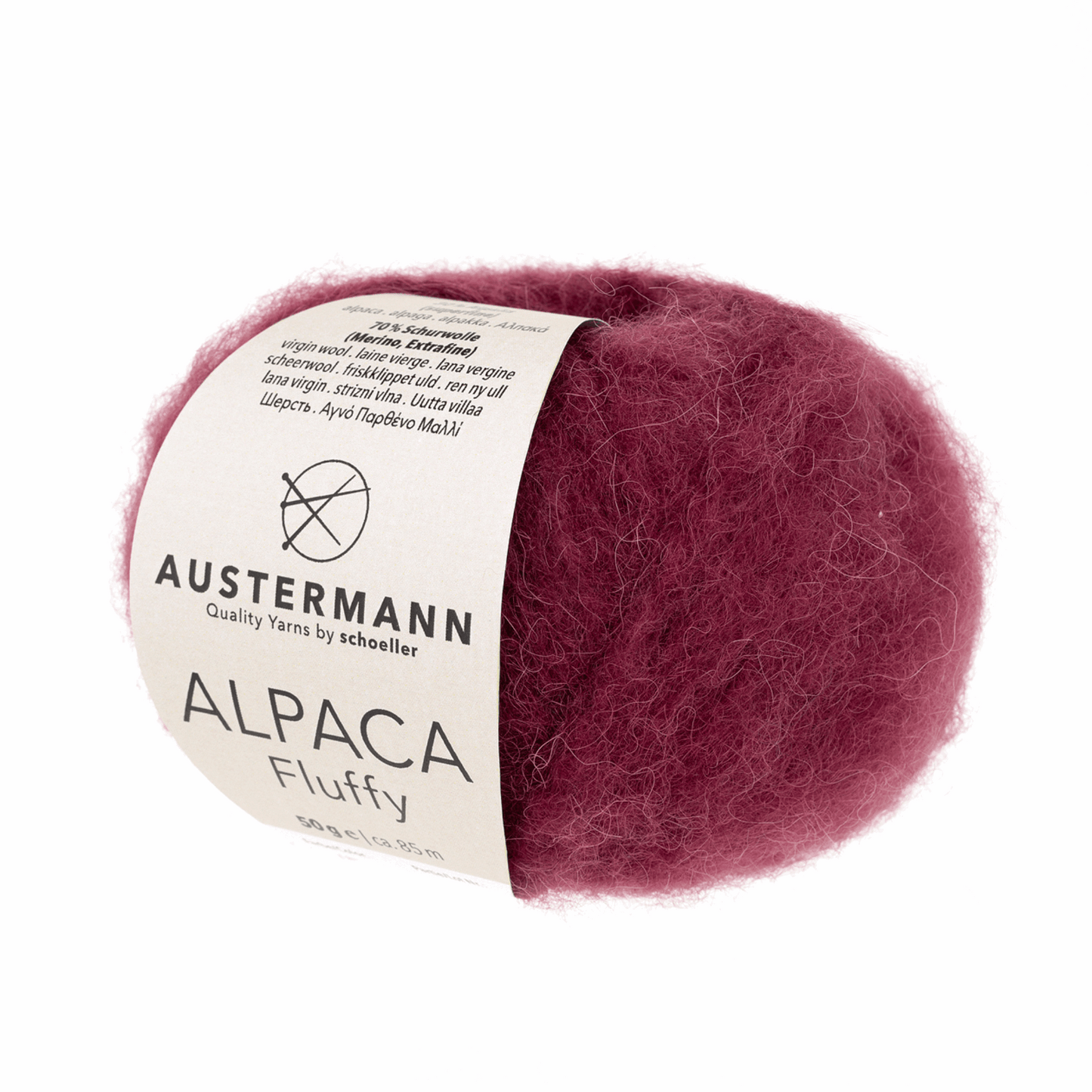 Schoeller-Austermann Alpaca Fluffy, 50g, 98321, Farbe beere 12