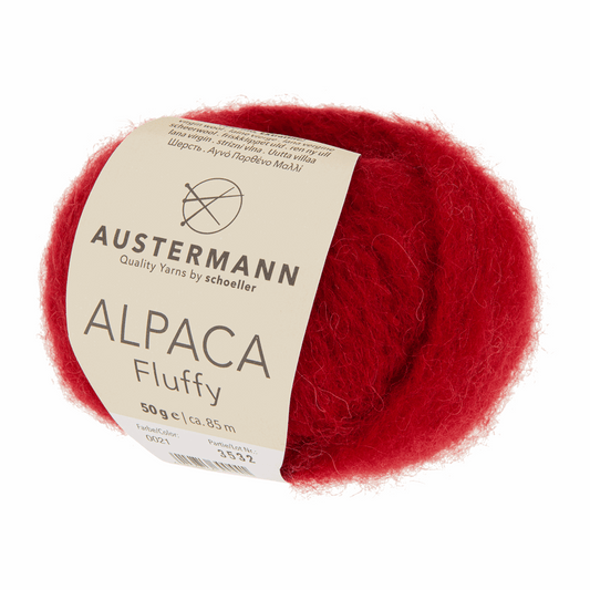 Schoeller-Austermann Alpaca Fluffy, 50g, 98321, Farbe rubin 21