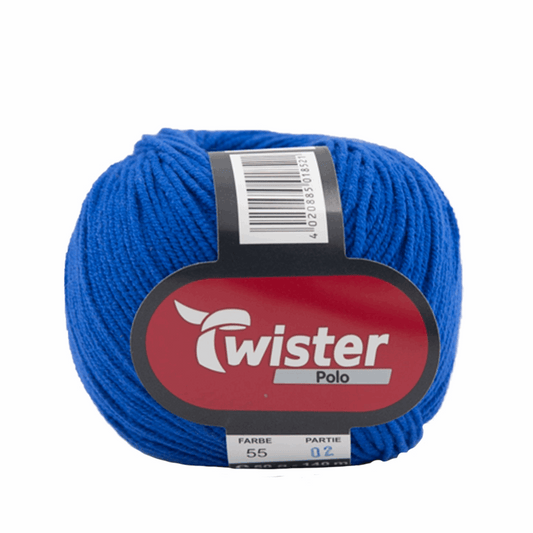 Twister Polo uni, 50g, 98326, Farbe royal 55