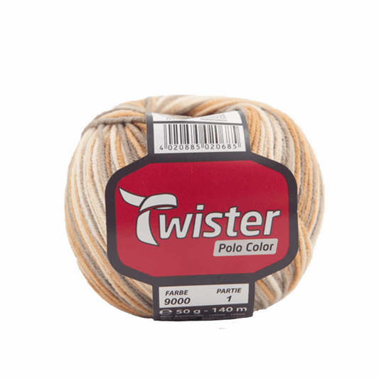 Twister Polo color, 50g, 98331, color nat/sand/at 9109