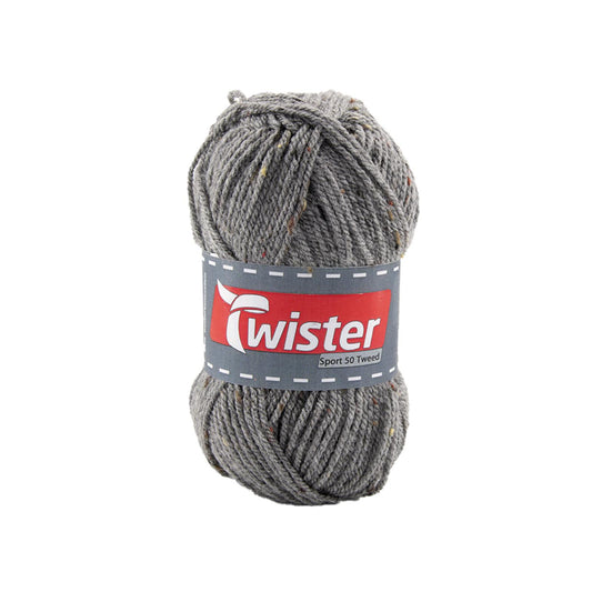 Twister Sport 50g Tweed, Farbe grau tweed 2, 98333