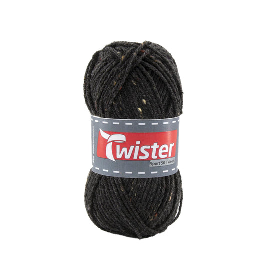 Twister Sport 50g Tweed, Farbe anthrazit tweed 3, 98333