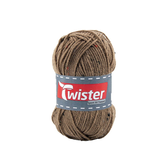 Twister Sport 50g Tweed, Farbe braun tweed 5, 98333