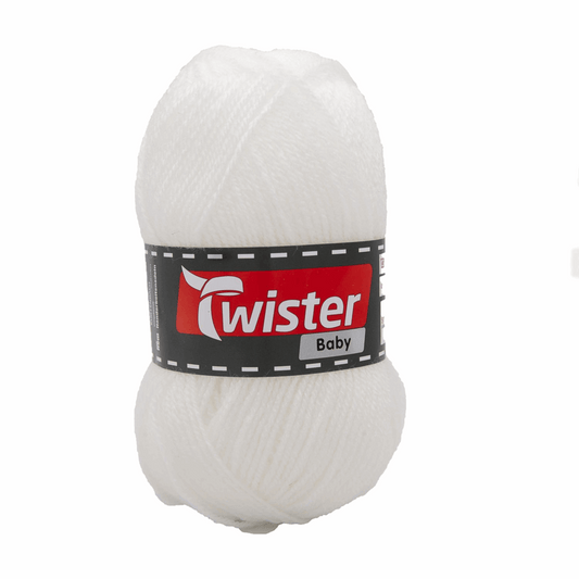 Twister Baby, 50g, 98346, Farbe weiß 10