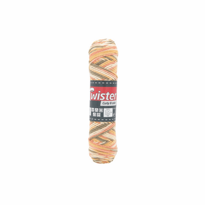 Twister Curly 8fädig, 50g, 98355, Farbe sand rost braun 105