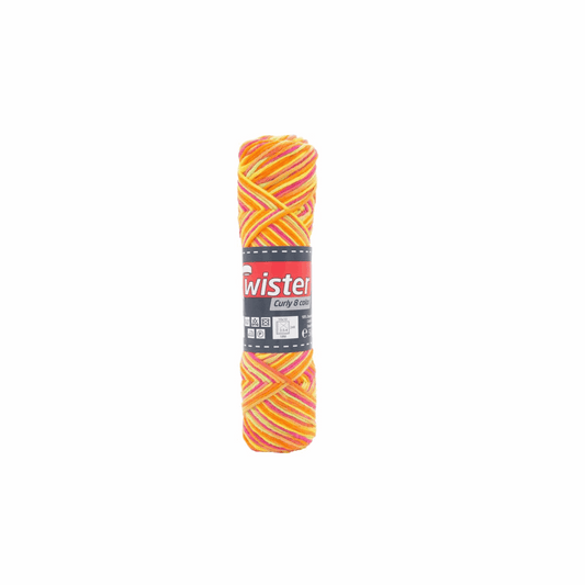 Twister Curly 8fädig, 50g, 98355, Farbe neon 108