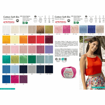 Lane Mondial Cotton Soft Bio 50g, 98429, Farbe  125