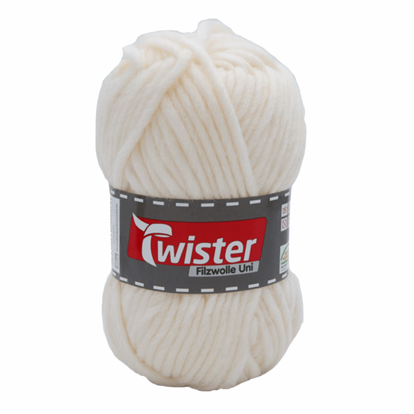 Twister Filzwolle 50G, 98535, Farbe weiß 10