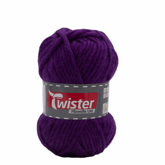 Twister Filzwolle 50G, 98535, Farbe aubergine 49