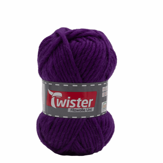 Twister felting wool 50G, 98535, color aubergine 49