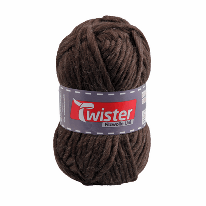 Twister felting wool 50G, 98535, color coffee mottled 88