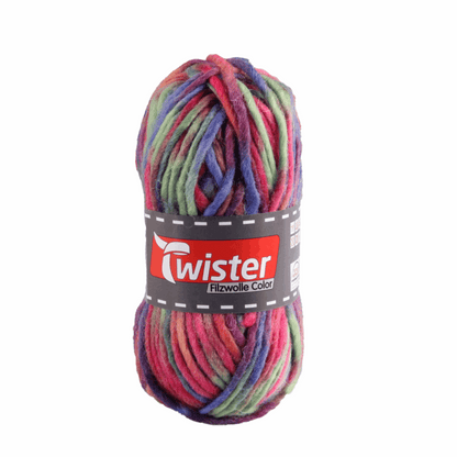 Twister felting wool Color 50G, 98536, color bubble gum 143