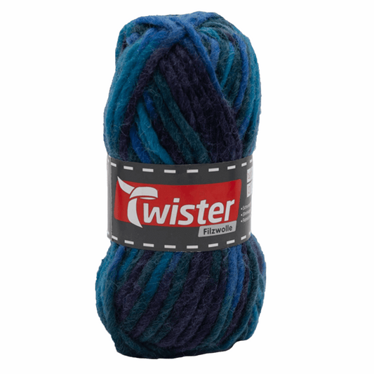 Twister Filzwolle Color 50G, 98536, Farbe lagune 154
