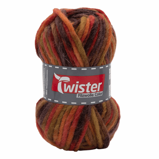 Twister Filzwolle Color 50G, 98536, Farbe herbst 188