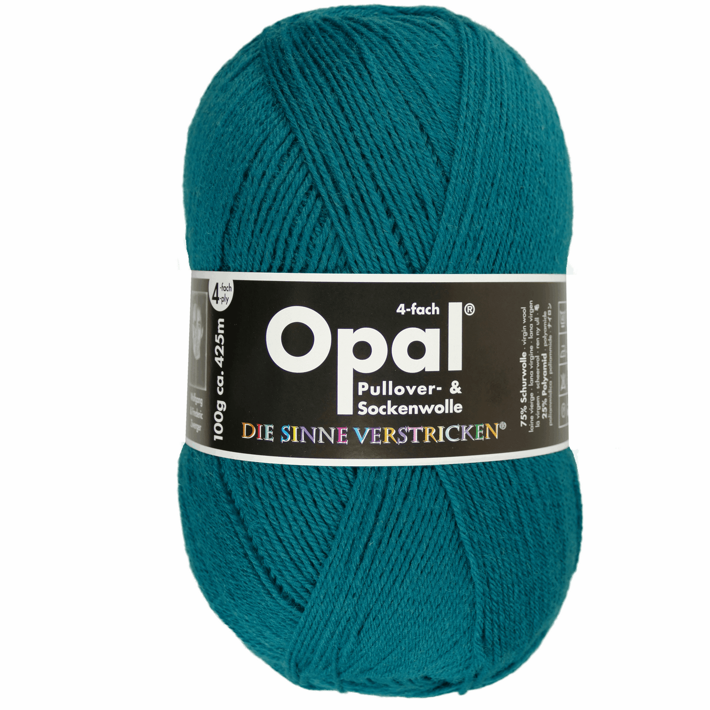 Opal plain 4 threads. 100g 2011/12, 97760, color blue-green 9934