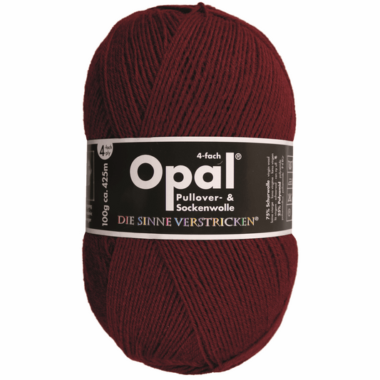 Opal plain 4 threads. 100g 2011/12, 97760, color ruby ​​red 9939