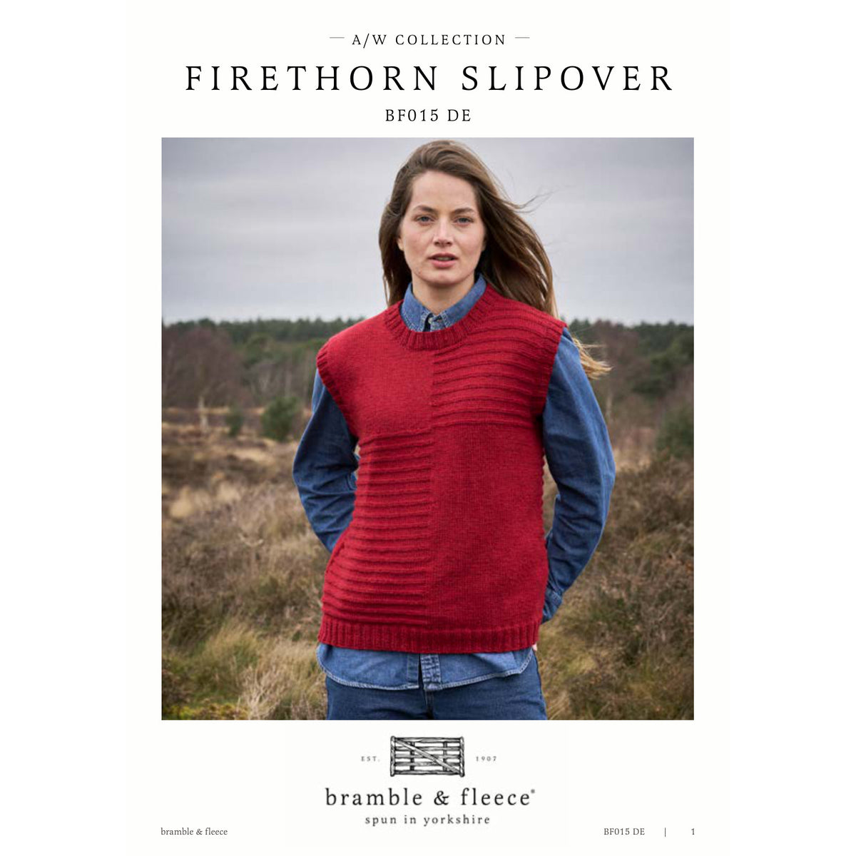 Anleitung (de, en, fr) von © Bramble & Fleece - Firethorn Slipover BF015