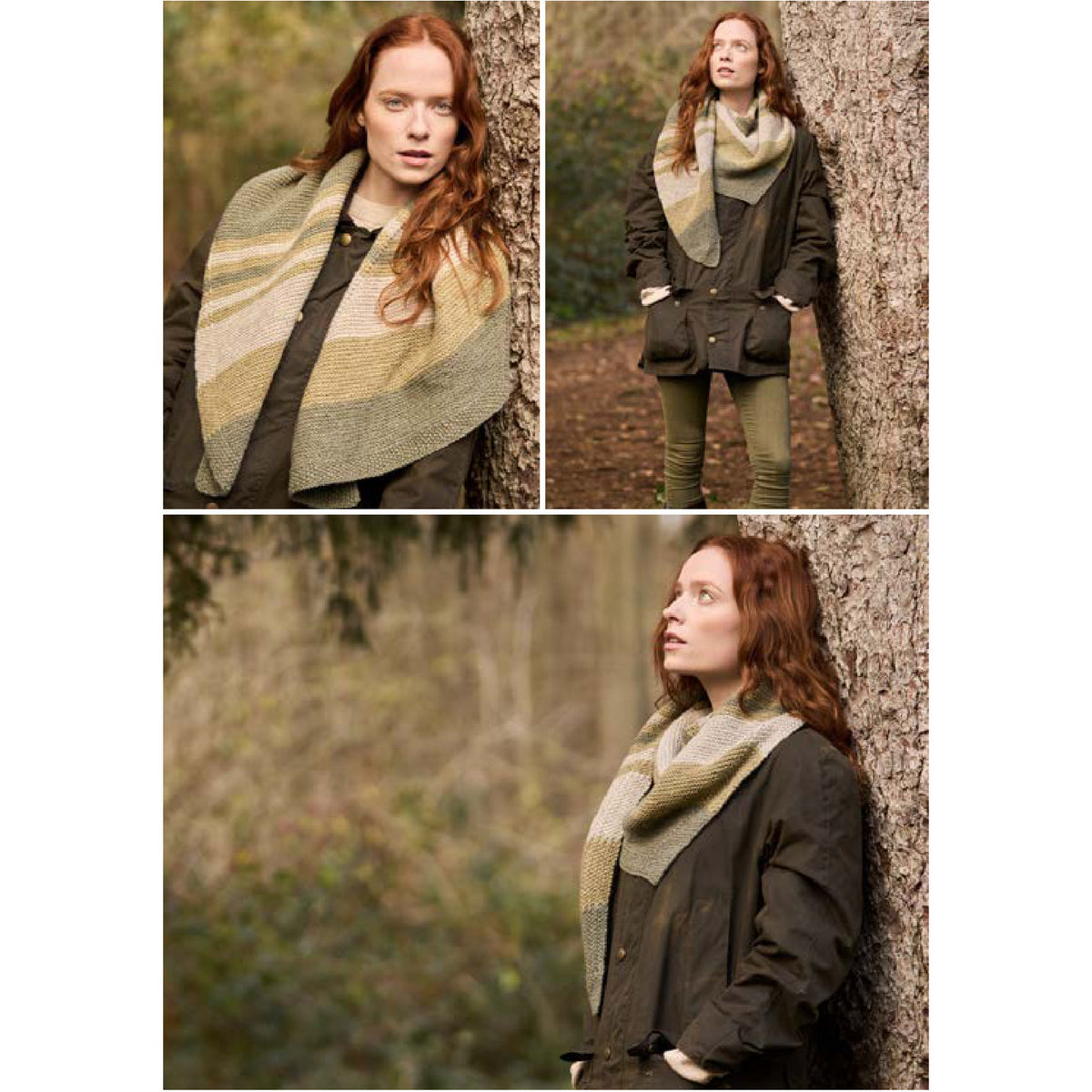 Anleitung (de, en, fr) von © Bramble & Fleece - Hebden Shawl BF006