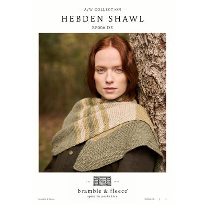 Anleitung (de, en, fr) von © Bramble & Fleece - Hebden Shawl BF006