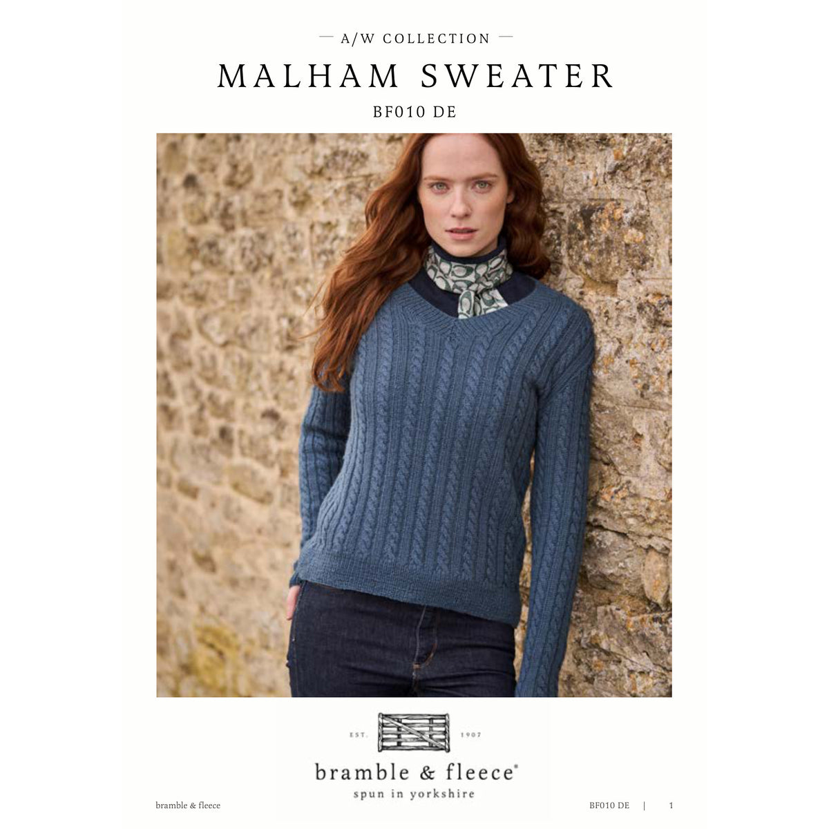Anleitung (de, en, fr) von © Bramble & Fleece - Malham Sweater BF010