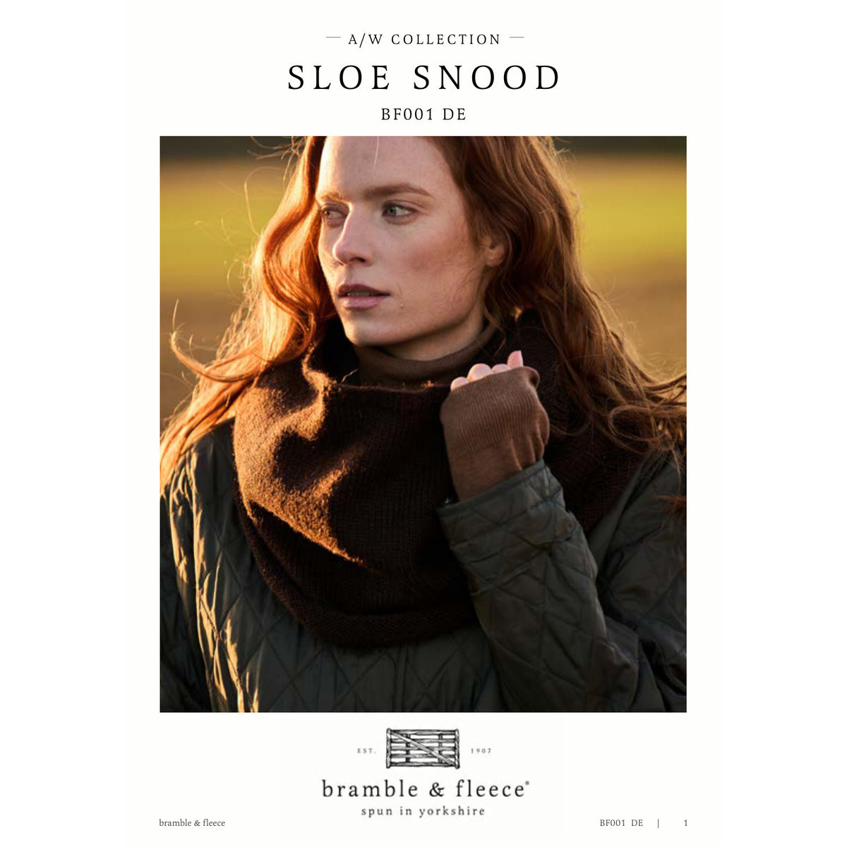 Anleitung (de, en, fr) von © Bramble & Fleece - Sloe Snood BF001