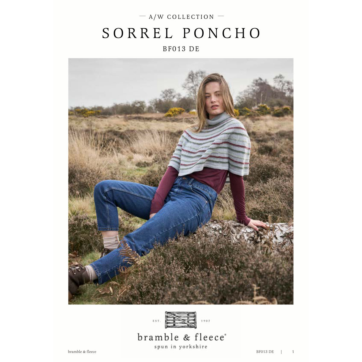 Anleitung (de, en, fr) von © Bramble & Fleece - Sorrel Poncho BF013