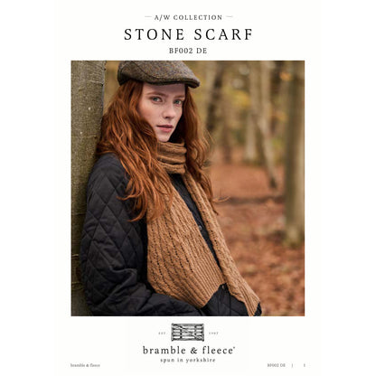 Anleitung (de, en, fr) von © Bramble & Fleece - Stone Scarf BF002