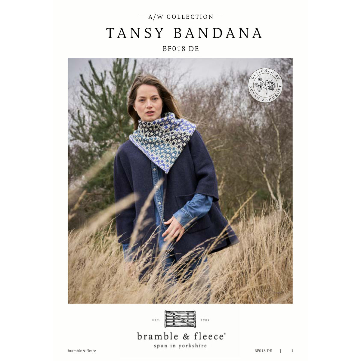 Anleitung (de, en, fr) von © Bramble & Fleece - Tansy Bandana BF018