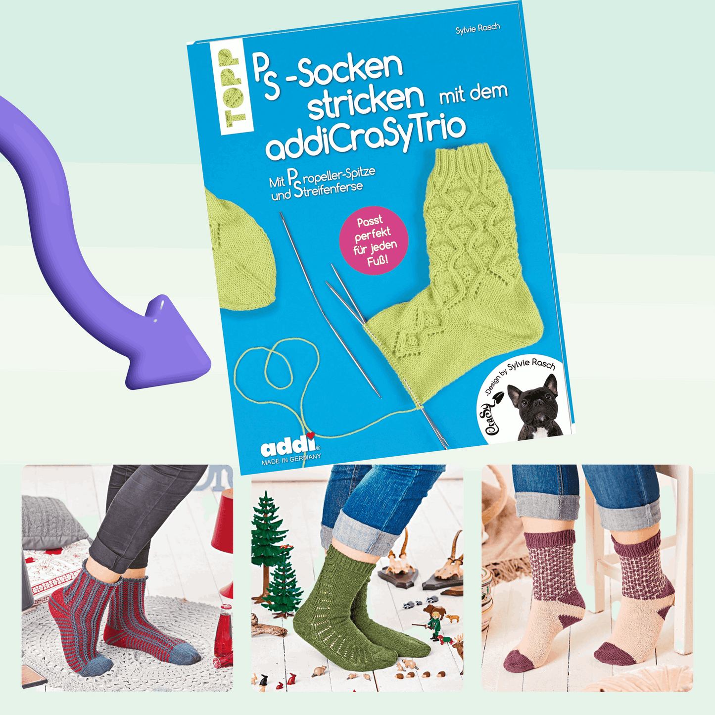 PS-Socken mit dem addiCraSyTrio stricken, Autor/in: Sylvie Rasch, 51705