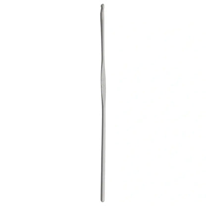 Wollhäkelnadeln ohne Griff, 14cm, 3 mm, grau, 111951