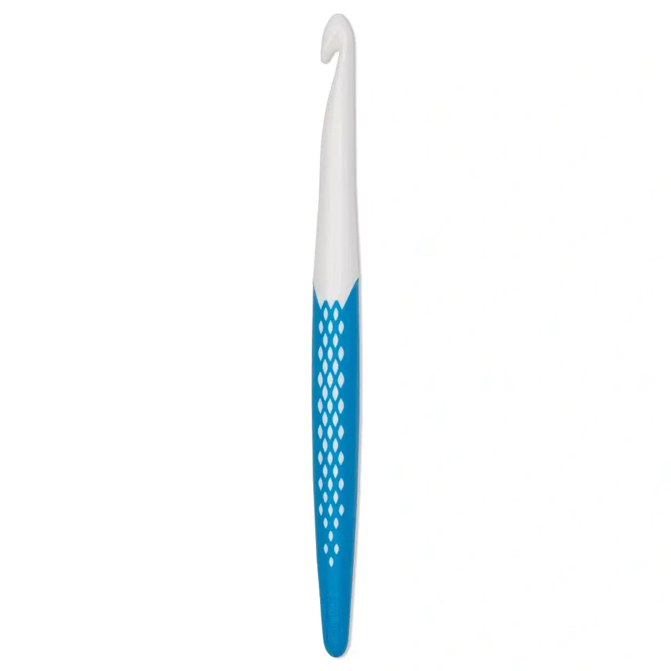 Woll-Häkelnadel Ergonomics, 18 cm,  9 mm, poolblau, 112184