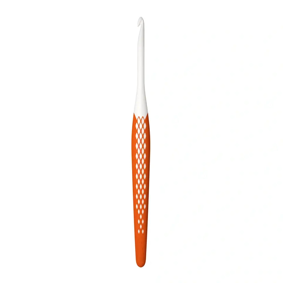 Woll-Häkelnadel Ergonomics, 16 cm,  4,5 mm, mandarine, 112184