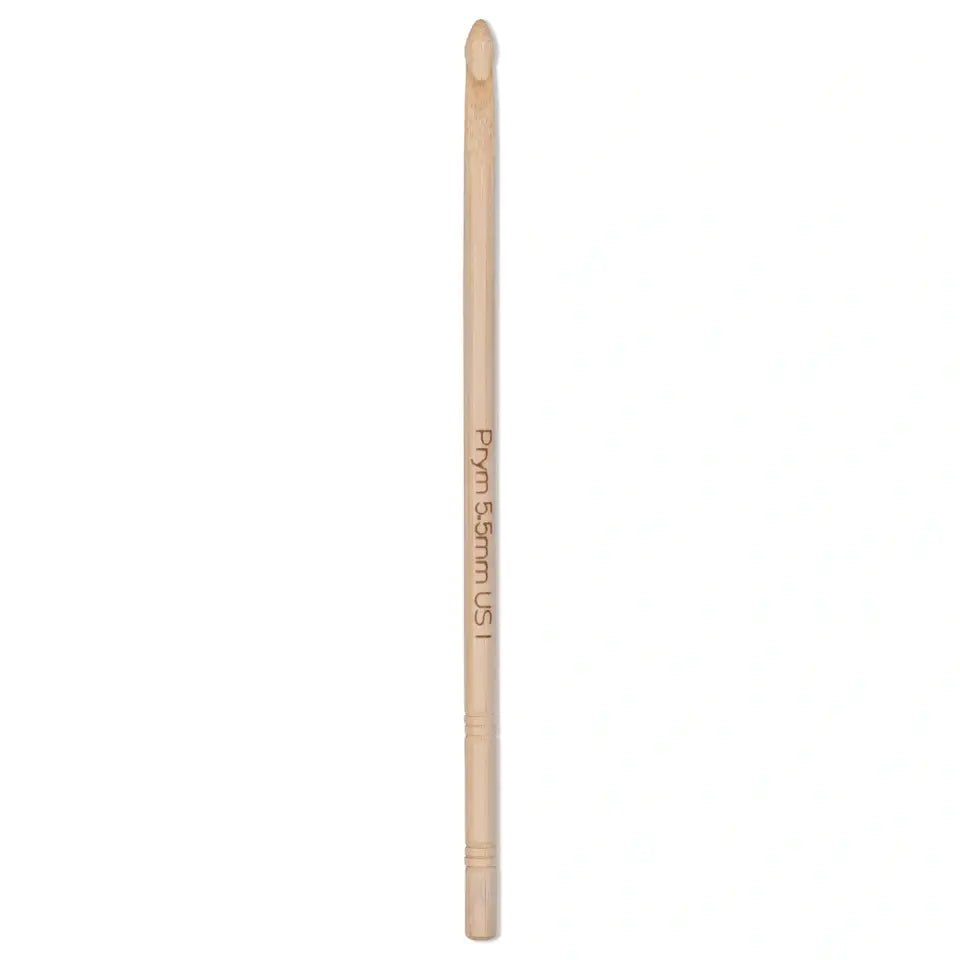 Woll-Häkelnadel Bambus, 15 cm, 5,50 mm, natur, 111976