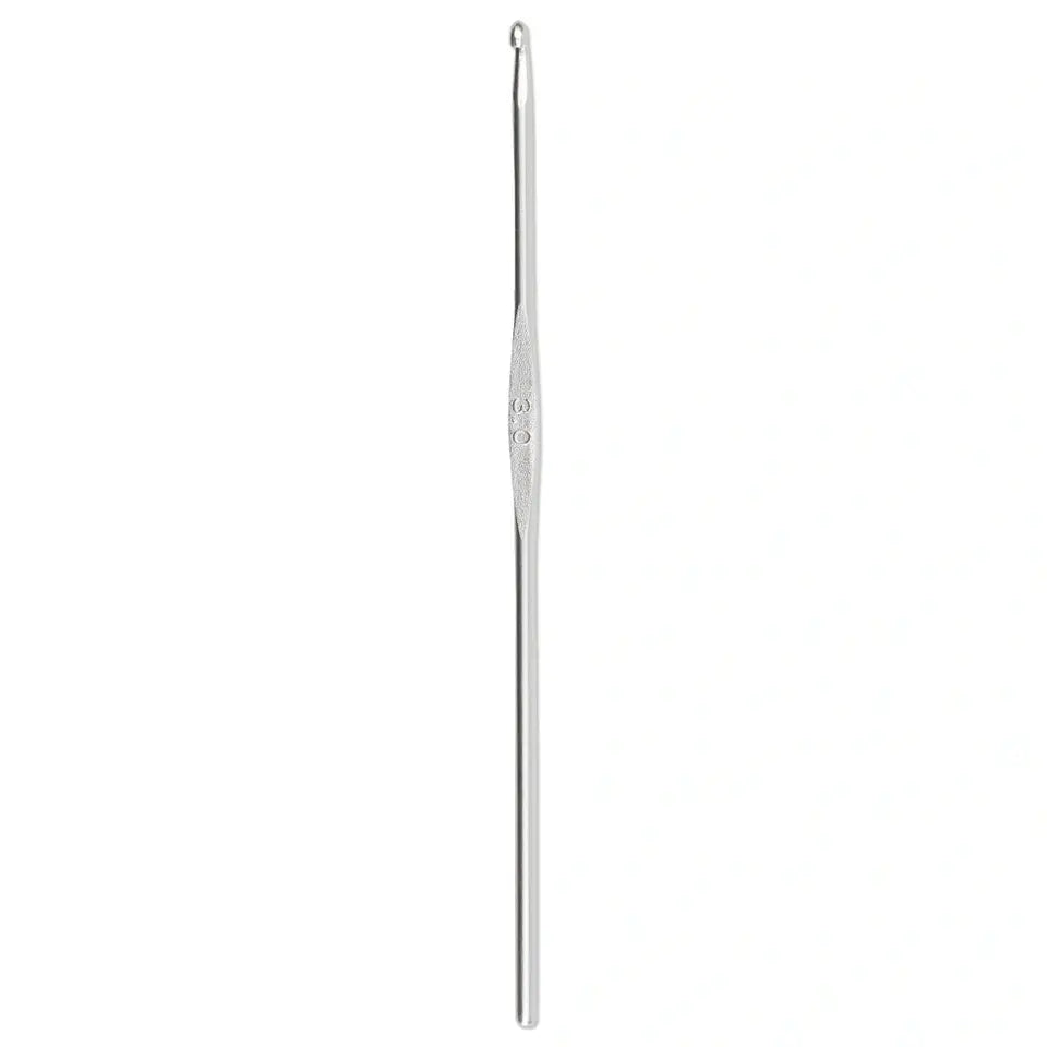 Wool crochet hooks without handle, 14 cm, 3 mm, silver-coloured, 111951