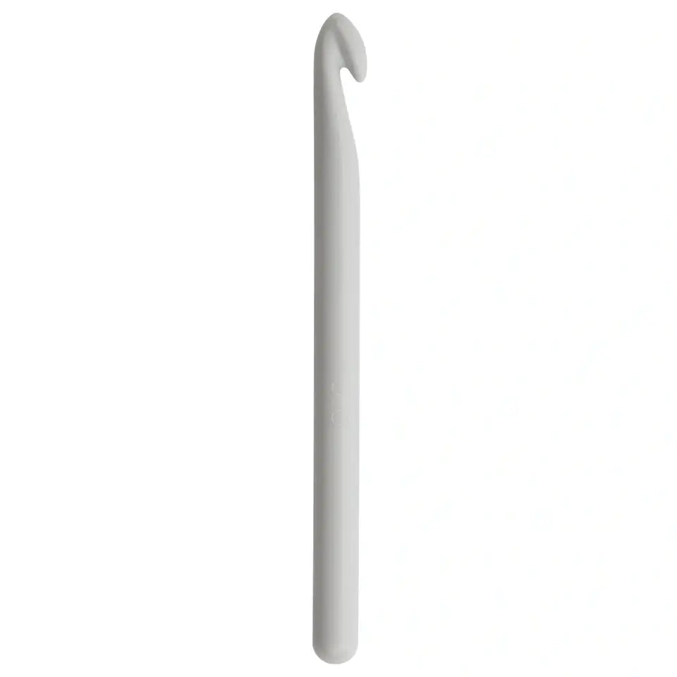 Woll-Häkelnadel ohne Griff, 15 cm, 10 mm, grau, 112185