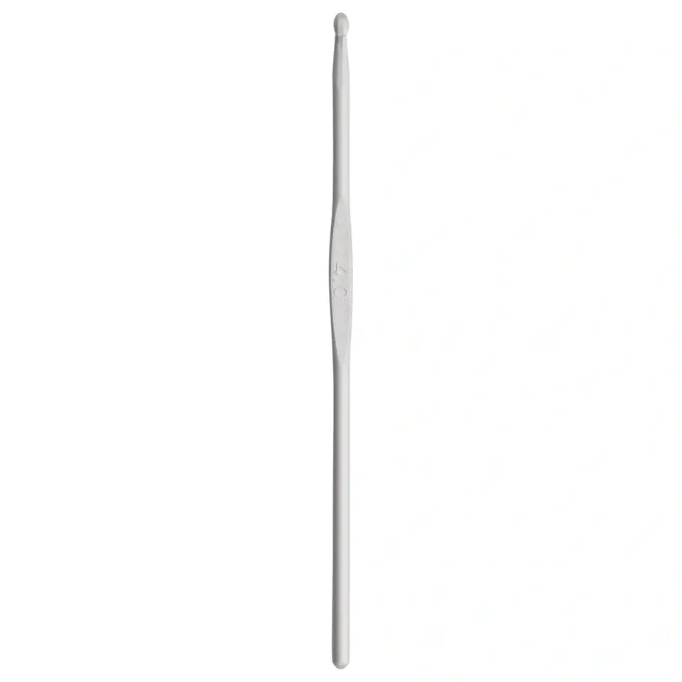 Wool crochet hooks without handle, 14 cm, 4 mm, grey, 111951