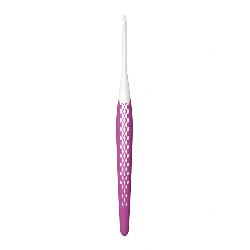 Woll-Häkelnadel Ergonomics, 16 cm, 3,0 mm, fuchsia, 112184