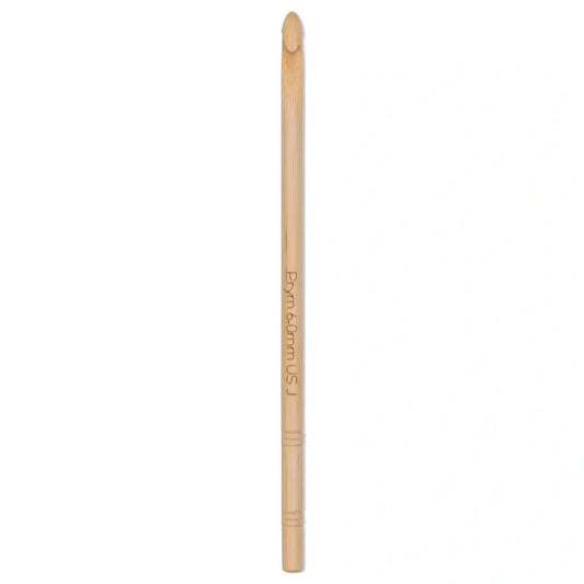 Woll-Häkelnadel Bambus, 15 cm, 6 mm, natur, 111976