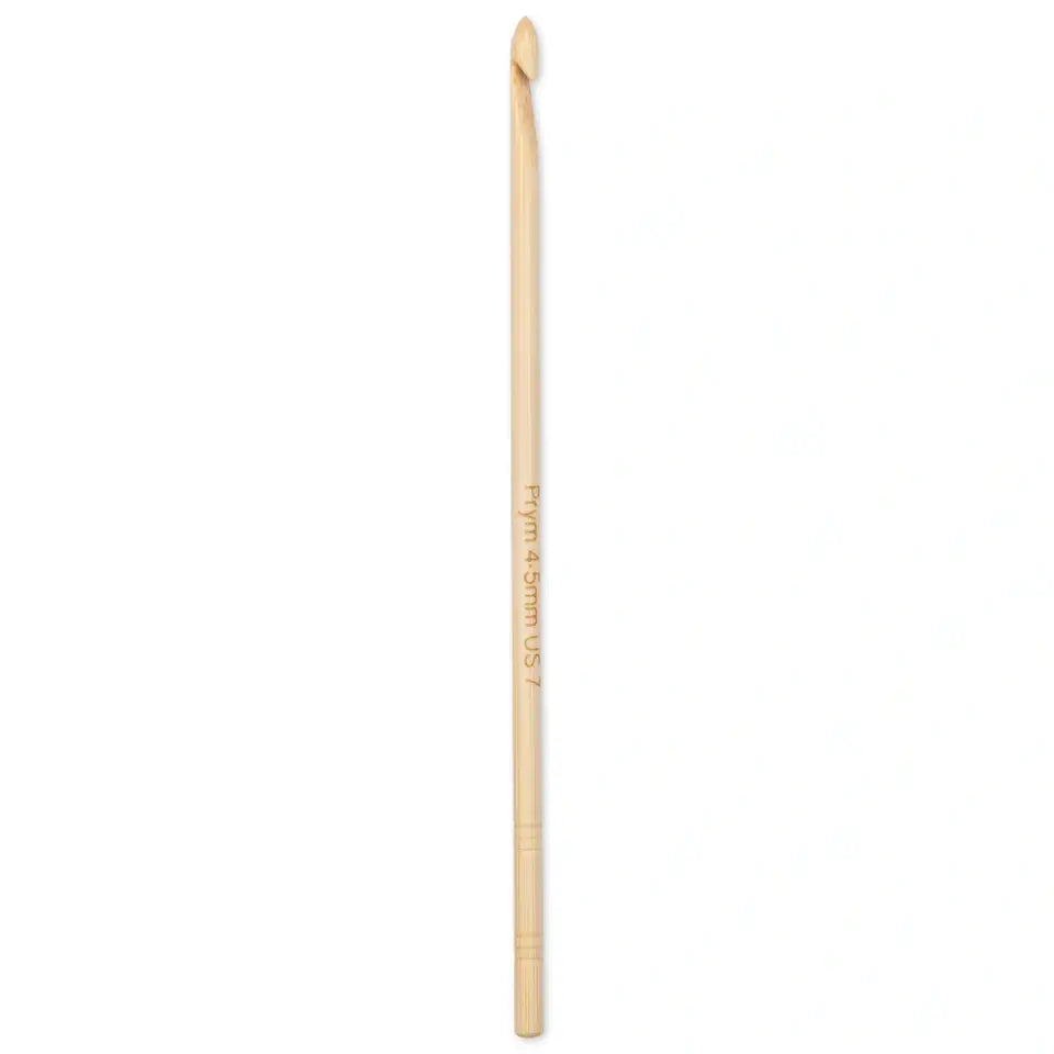 Wool crochet hook bamboo, 15 cm, 4.50 mm, natural, 111976