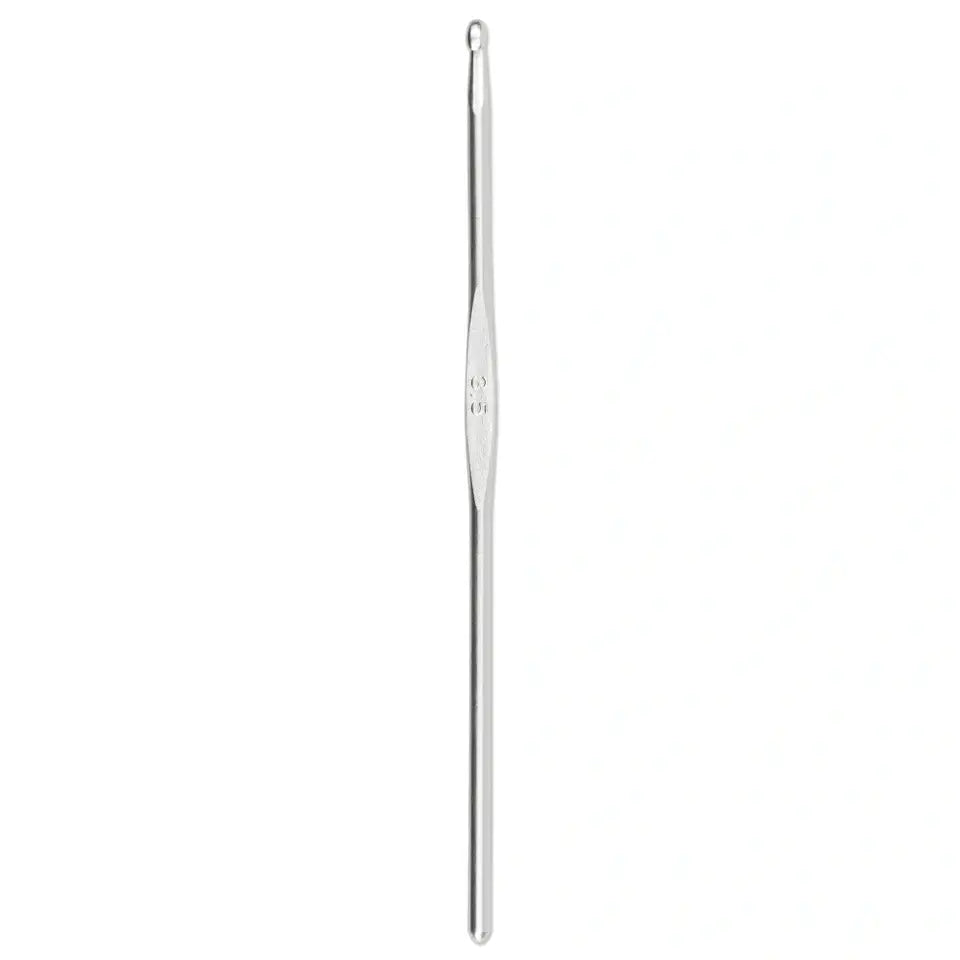 Wool crochet hooks without handle, 14 cm, 3.5 mm, silver-coloured, 111951