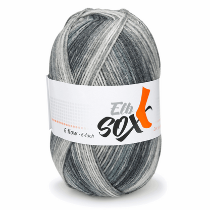 ggh ElbSox-6,  flow-color, 150g, 96040, Farbe schwarz degr 1