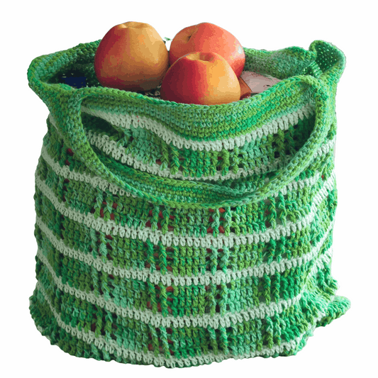 Instructions for the art of sustainable crocheting - instructions for shopping bags