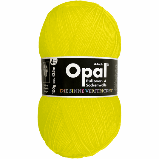 Opal plain 4 threads. 100g 2011/12, 97760, color neon yellow 2012