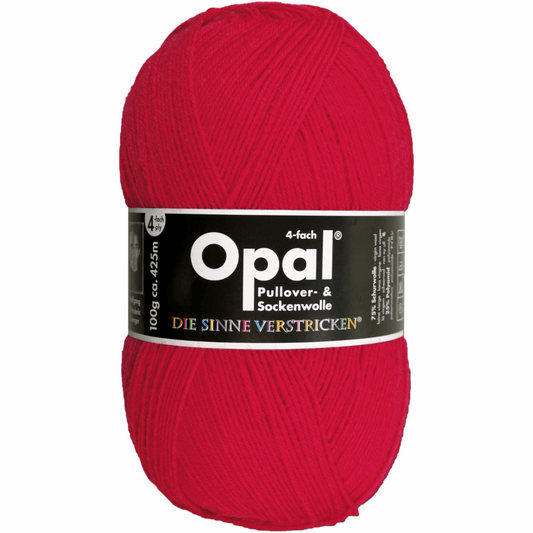 Opal uni 4fädig. 100g 2011/12, 97760, Farbe rot 5180
