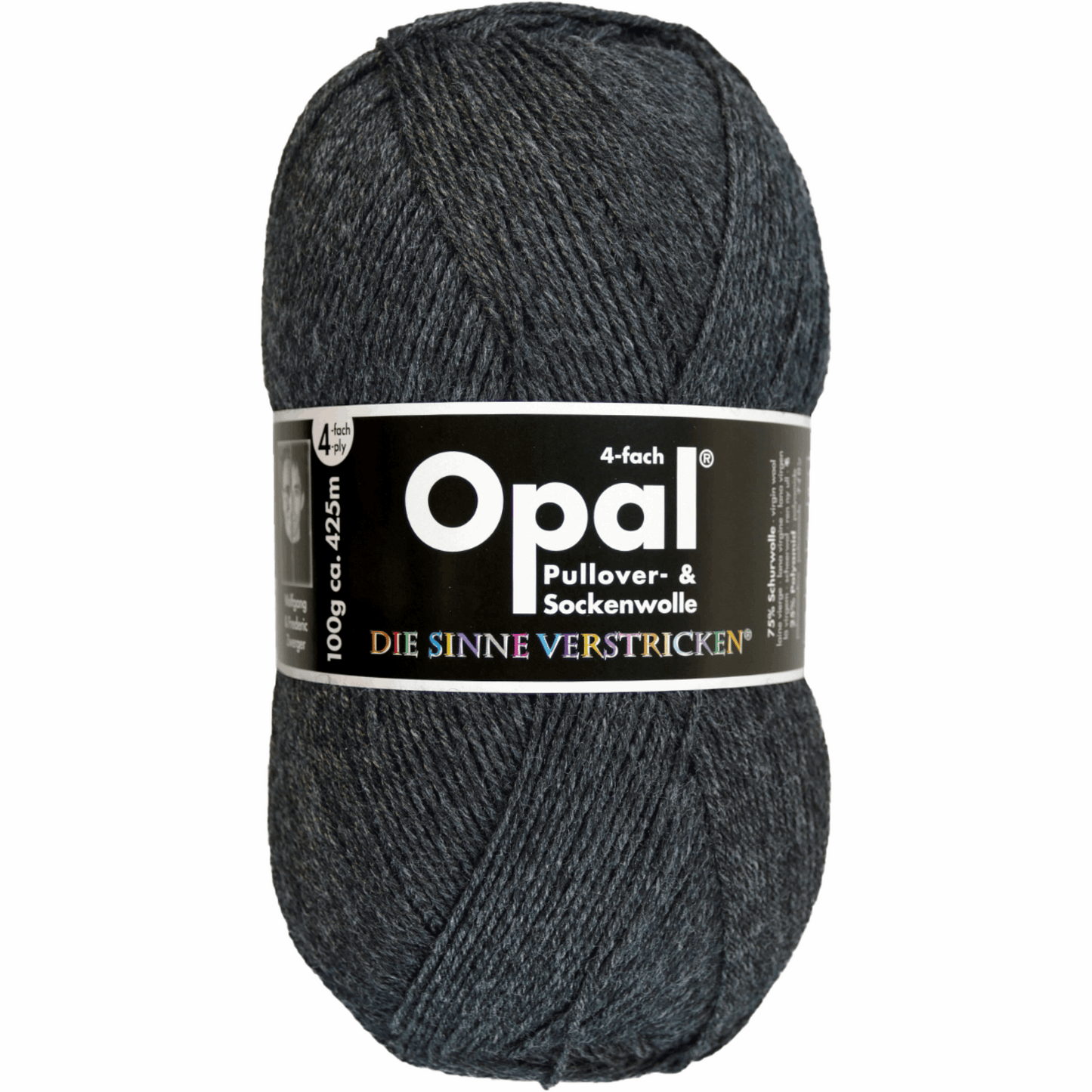 Opal plain 4 threads. 100g 2011/12, 97760, color anthracite 5191