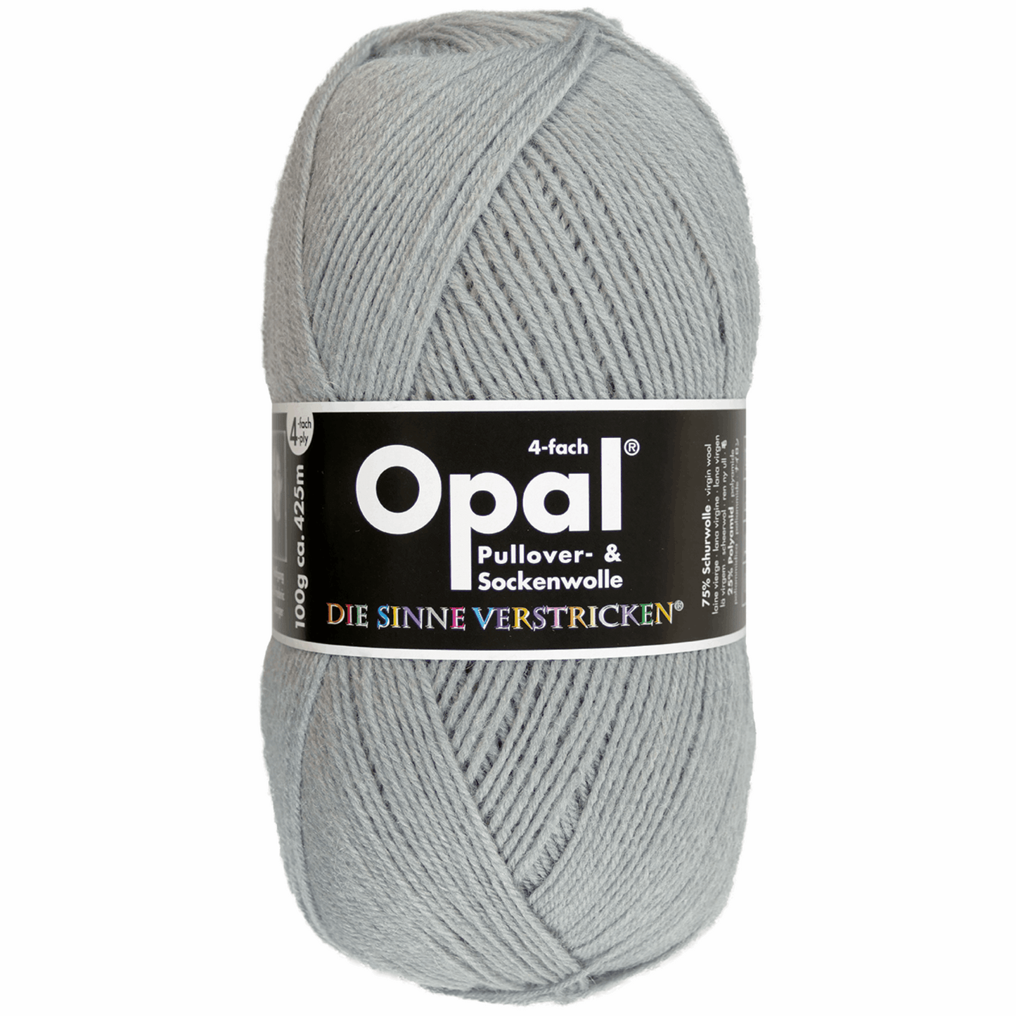 Opal plain 4 threads. 100g 2011/12, 97760, color medium gray 5193